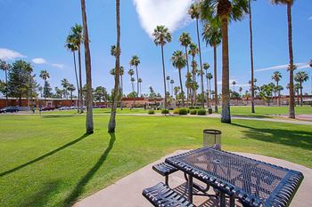 Outdoor picnic area